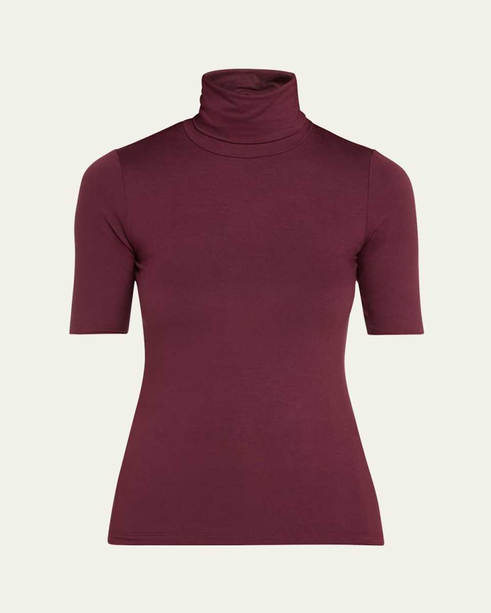 Soft Touch Elbow-Sleeve Turtleneck